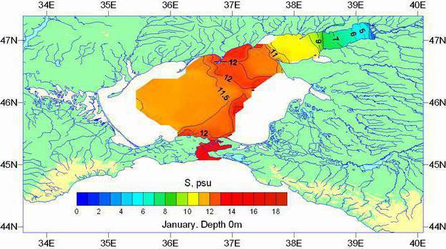 az Azov-tenger maximális mélysége